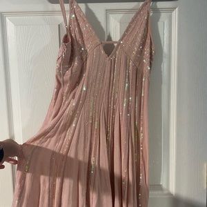 Free People here she is slip. Pink. Extra small. Worn twice.